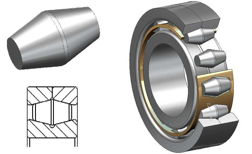 雙錐滾動體在軸承中的應用